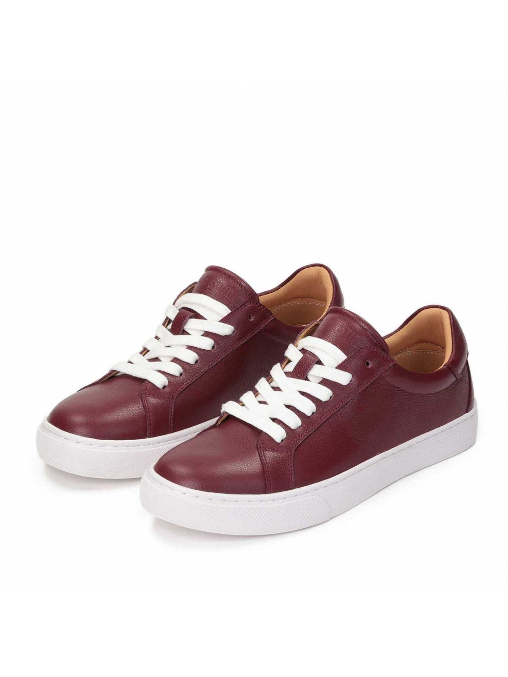 sneakersy bordowe damskie
