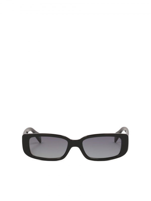 Czarne okulary przeciwsłoneczne o prostokątnym kształcie BRYLEE