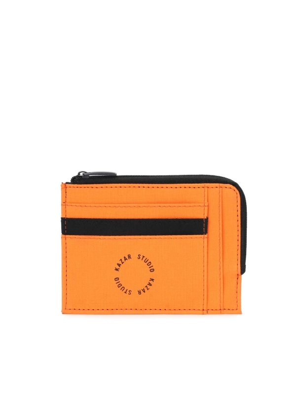 Pomarańczowy portfel męski 