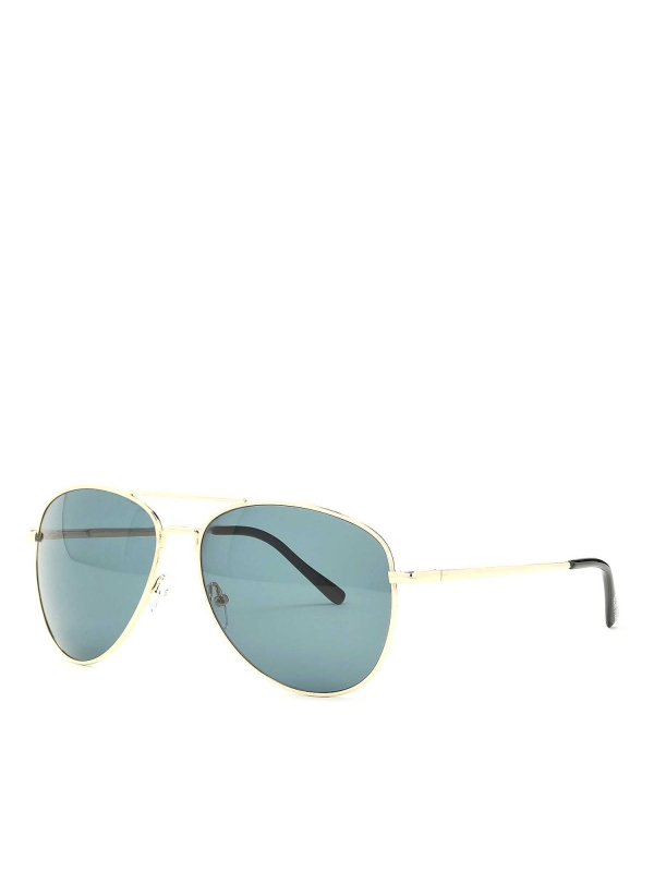 Złoto-brązowe okulary przeciwsłoneczne 